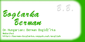 boglarka berman business card